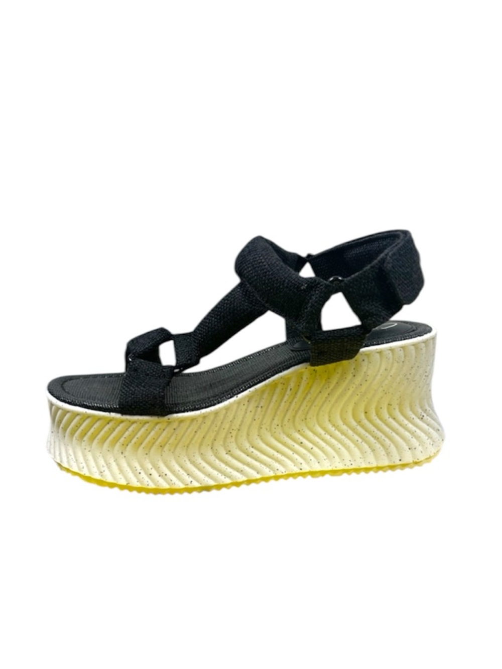 NWT Sam Edelman Circus Venus Platform Sandals 9 Black Sporty Minimal Y2K Revival